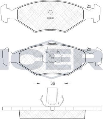 ANDEL 181604 - Set placute frana,frana disc - allinparts.ro