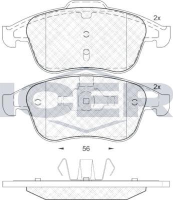 ANDEL 181859 - Set placute frana,frana disc - allinparts.ro