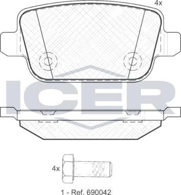 ANDEL 181801 - Set placute frana,frana disc allinparts.ro