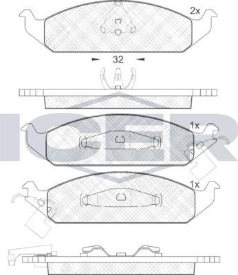 ANDEL 181339 - Set placute frana,frana disc allinparts.ro