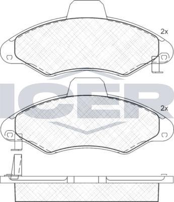 ANDEL 181229 - Set placute frana,frana disc allinparts.ro