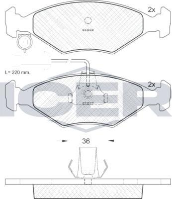 ANDEL 181226 - Set placute frana,frana disc - allinparts.ro