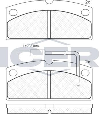 ANDEL 181273 - Set placute frana,frana disc - allinparts.ro