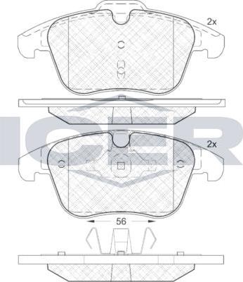 ANDEL 181775 - Set placute frana,frana disc allinparts.ro