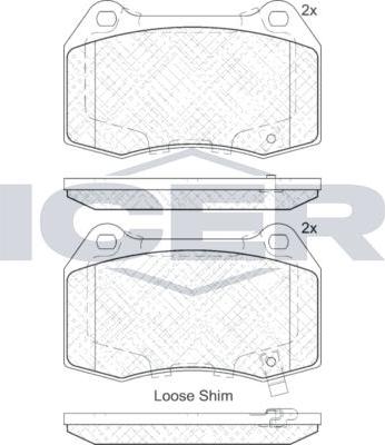 ANDEL 182096 - Set placute frana,frana disc allinparts.ro