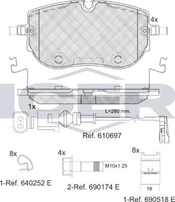 ANDEL 182394 - Set placute frana,frana disc allinparts.ro