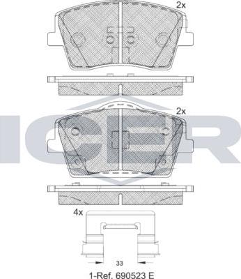 ANDEL 182354 - Set placute frana,frana disc - allinparts.ro