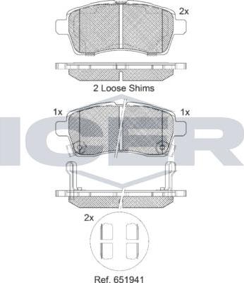ANDEL 182305 - Set placute frana,frana disc - allinparts.ro