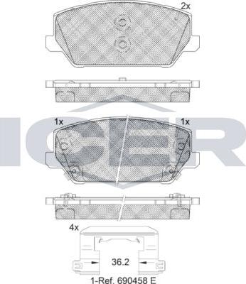 ANDEL 182306 - Set placute frana,frana disc allinparts.ro