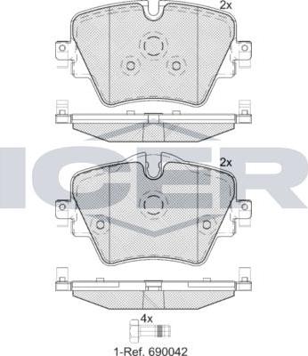 ANDEL 182216 - Set placute frana,frana disc - allinparts.ro