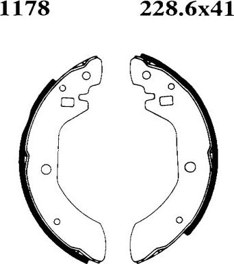 ANDEL A1178 - Set saboti frana - allinparts.ro