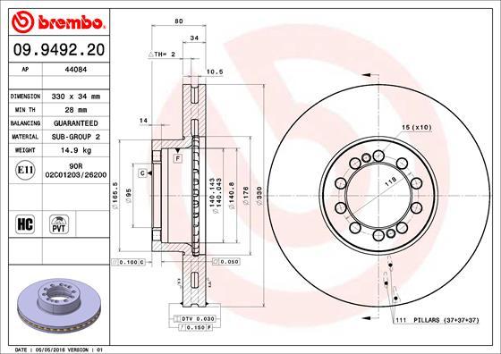 AP 44084 - Disc frana allinparts.ro