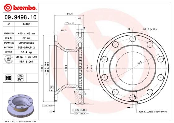 AP 44106 - Disc frana allinparts.ro