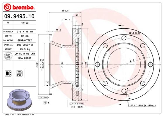 AP 44100 - Disc frana allinparts.ro