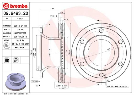 AP 44101 - Disc frana allinparts.ro
