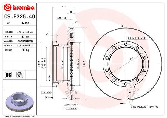 AP 44133 - Disc frana - allinparts.ro
