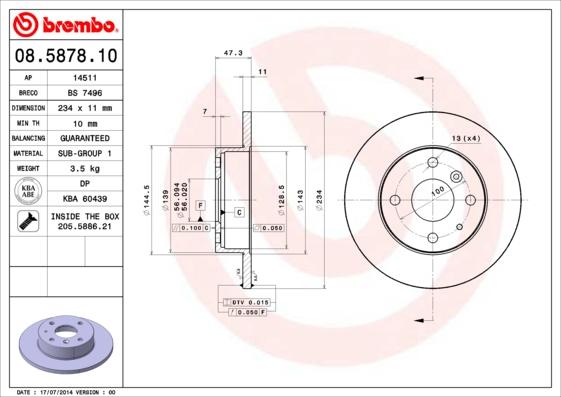 AP 14511 - Disc frana allinparts.ro