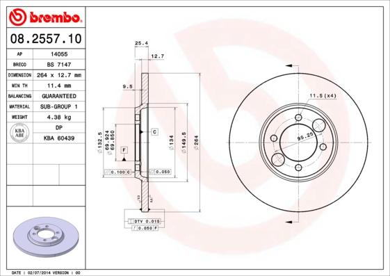 AP 14055 - Disc frana - allinparts.ro