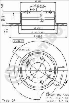 AP 14089 - Disc frana - allinparts.ro