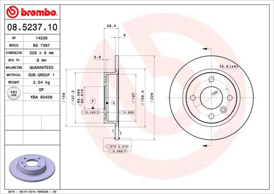 AP 14236 - Disc frana - allinparts.ro