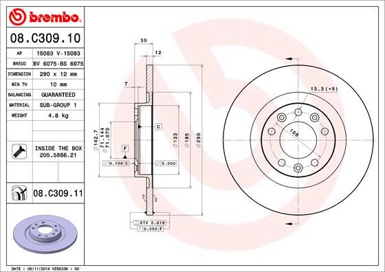 AP 15083 - Disc frana allinparts.ro