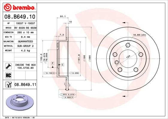 AP 15037 - Disc frana - allinparts.ro