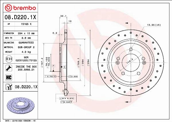 AP 15165 X - Disc frana - allinparts.ro