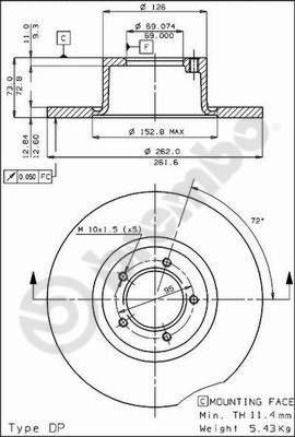 AP 16600 - Disc frana allinparts.ro