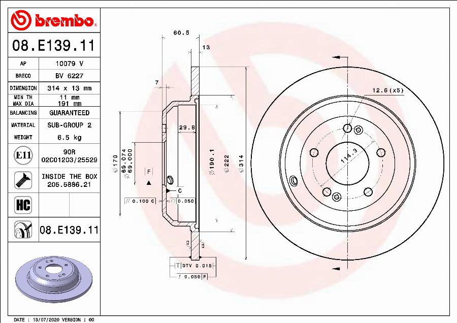 AP 10079 V - Disc frana allinparts.ro
