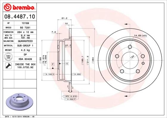 AP 10169 - Disc frana - allinparts.ro