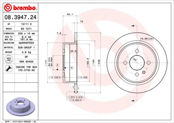 AP 10111 E - Disc frana - allinparts.ro