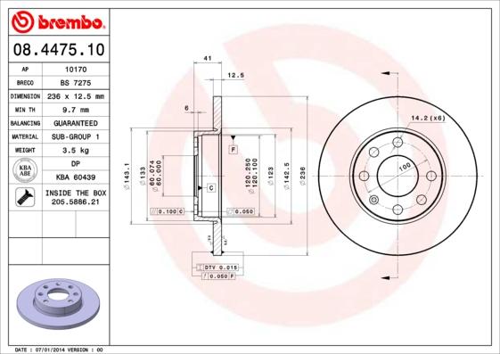 AP 10170 - Disc frana - allinparts.ro