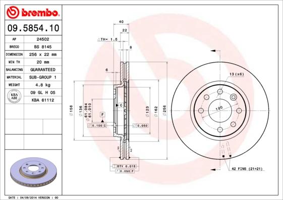 AP 24502 - Disc frana - allinparts.ro