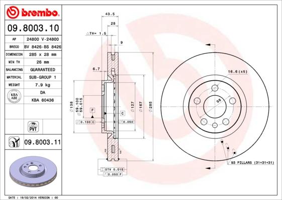 AP 24800 - Disc frana - allinparts.ro