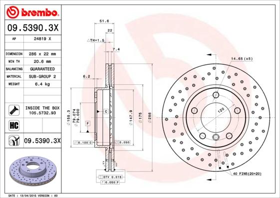 AP 24819 X - Disc frana - allinparts.ro