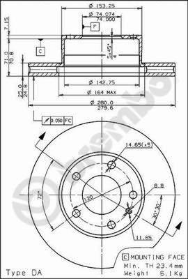 AP 24386 - Disc frana - allinparts.ro