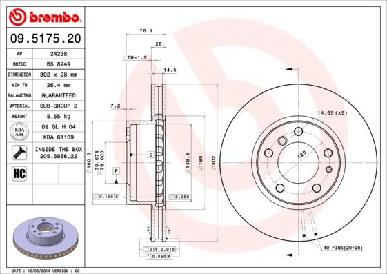 AP 24238 - Disc frana - allinparts.ro