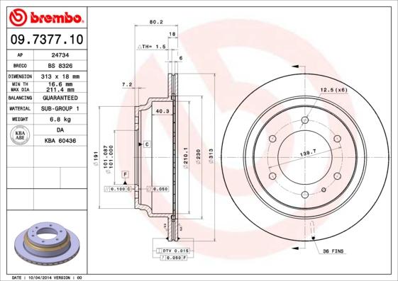 AP 24734 - Disc frana allinparts.ro