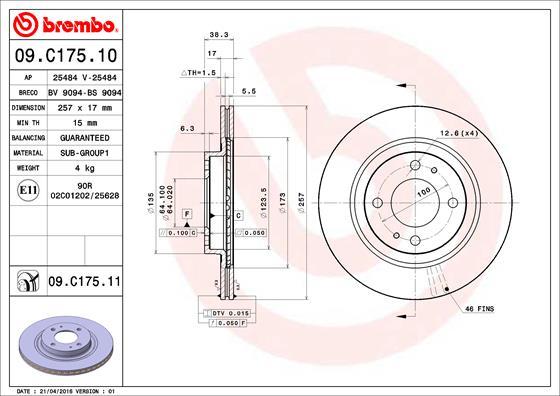 AP 25484 V - Disc frana allinparts.ro