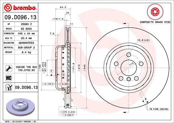 AP 25693 Z - Disc frana - allinparts.ro