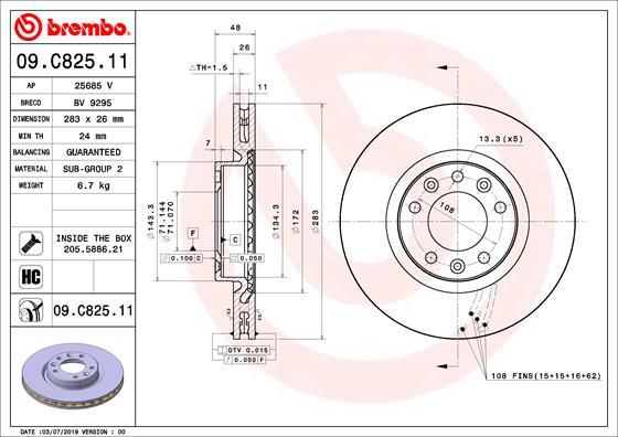AP 25685 V - Disc frana - allinparts.ro
