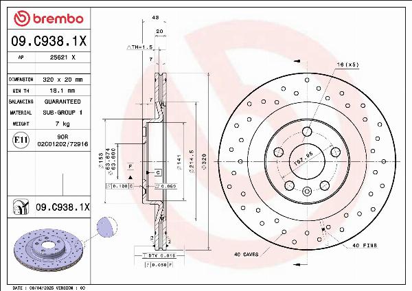 AP 25621 X - Disc frana - allinparts.ro