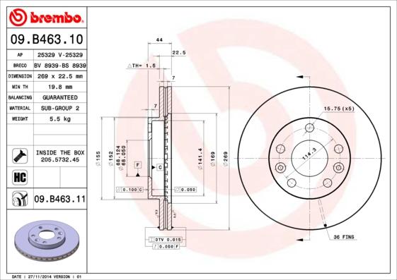 AP 25329 - Disc frana - allinparts.ro