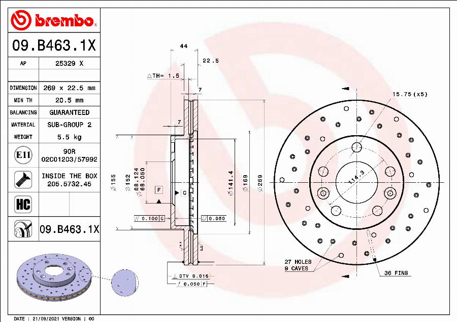 AP 25329 X - Disc frana - allinparts.ro