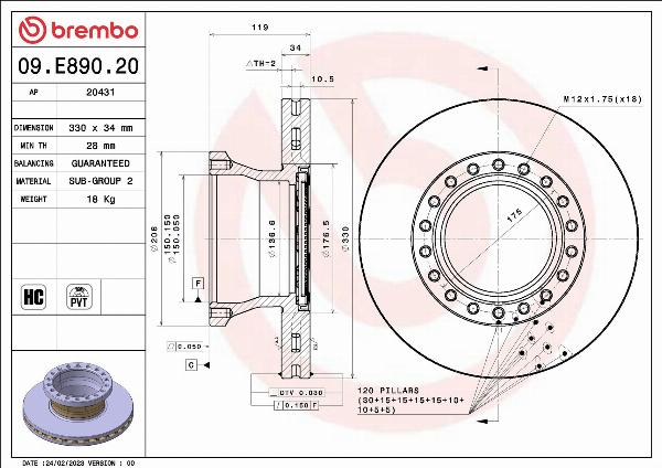 AP 20431 - Disc frana allinparts.ro