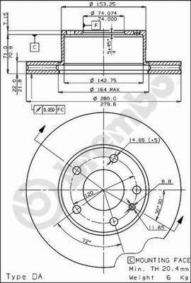 AP 20055 - Disc frana - allinparts.ro