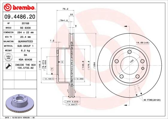 AP 20168 - Disc frana - allinparts.ro