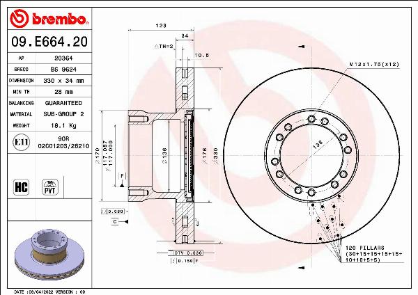 AP 20364 - Disc frana allinparts.ro