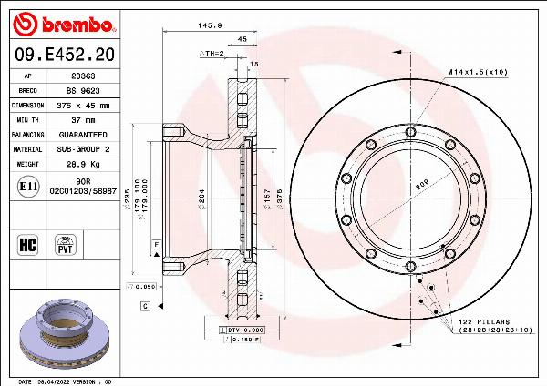 AP 20363 - Disc frana allinparts.ro
