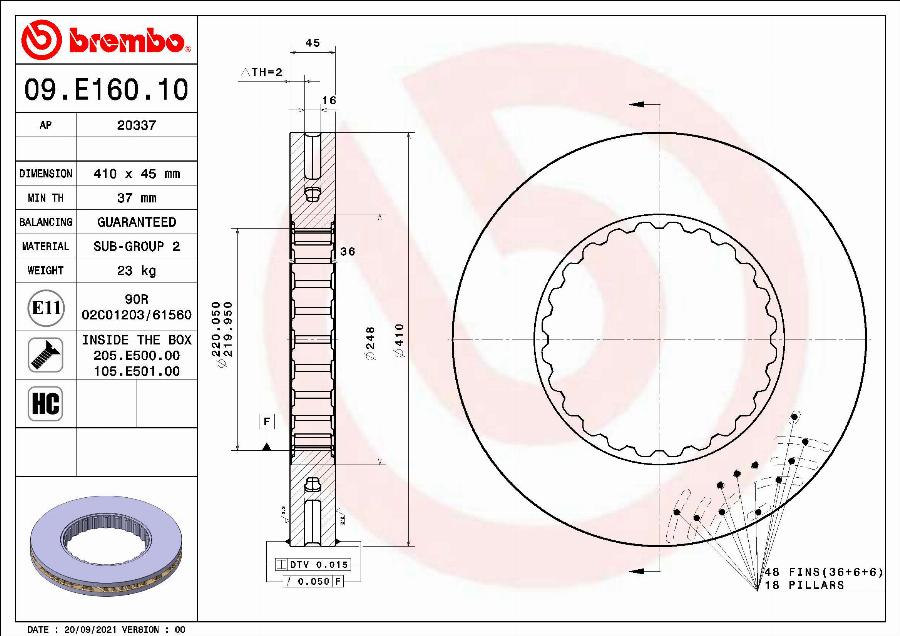 AP 20337 - Disc frana - allinparts.ro
